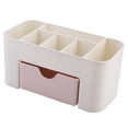 thumbnail image 3 of Organizador de MaquillaJe 6 Compartimentos Con Cajón, PP, Organizador de Escrito de Estilo Simple para Cosmética, Baño, Oficina, 3 of 8