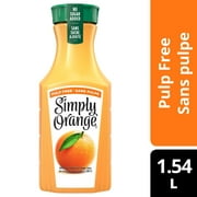 Jus Simply Orange sans pulpe 1.54L, paquet de 6
