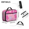 thumbnail image 6 of Geometric Flower and Dahlia Pink Insulated Lunch Bag Teens,Bento School Lunch Bag for Teens for Work,Picnic or Travel 10.6x7.7x4.3 Inches,12 Can Capacity, 6 of 6