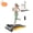 H1-Orange, variant on Akluer 13% 6-Level Auto Incline Walking Pad, Portable Treadmill with Remote Control, 330Lbs Capacity, LED Display, Compact Design for Home & Office Use