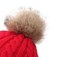 thumbnail image 4 of CAICJ98 Kids Winter Beanie Hat Warm Ski Caps with Pompom Fleece Lined Children's Knit Hat for Boys Girls 1-4 Years,Yellow, 4 of 9