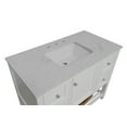 thumbnail image 6 of Lakeshore 42" Bathroom Vanity with White Cabinet and Engineered Carrara Top, 6 of 6