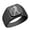 Black, variant on Libra Stainless Steel Signet Ring