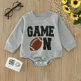 thumbnail image 2 of Utlike Baby Boys Bodysuits Print Football Autumn Long Sleeve Romper Bodydsuit Clothes Athletic Fit Playsuits For Size 0 Months-6 Months, 2 of 7