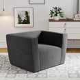 thumbnail image 1 of Gymax Inflatable Sofa Portable Blow Up Couch w/ Detachable Cover Wide Armrests Grey, 1 of 8