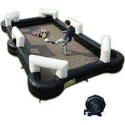 EQCOTWEA Inflatable Foot Pool Table Football Pool Giant Snooker Ball Soccer Game with Blower for Sport Exercises