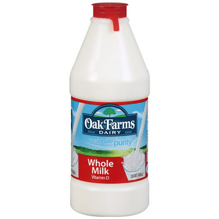 Oak Farms Whole Vitamin D Milk, 1 qt - Walmart.com