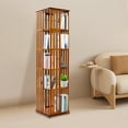 thumbnail image 6 of Rotating Bookshelf,5-Tier Rotating Bookcase, Floor Standing Book Storage Display Rack, Revolving Bookcase, Corner Bookshelf for Small Space, Bedroom, Study Room,Office, 6 of 25