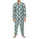 thumbnail image 3 of Balery Penguin Pijama para Hombre de Dos Piezas con Manga Larga, Conjunto de Dormir y Descanso Suave con Bolsillos-Medium, 3 of 7