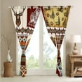 thumbnail image 4 of YST Rustic Cabin Curtains&nbsp;&&nbsp;Drapes Bohemian Aztec Curtains,Woodland Animals Bear Moose Elk Deer Blackout&nbsp;Curtains,Indian Tribal Geometry Diamond Retro Western Home Decor, 4 of 6