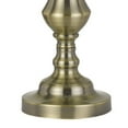 thumbnail image 3 of Benzara Turned Pedestal Style Stand Metal Table Lamp, Set of 2, Brass, 3 of 5