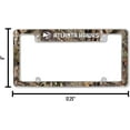 thumbnail image 4 of Atlanta Basketball Hawk's Chrome Metal (Set of 2) License Plate Frames with Bold Mossy Oak Camouflaged Camo Design, 4 of 6