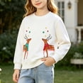 thumbnail image 3 of Mitankcoo Girls Embroidered Sweatshirt Long Sleeve Crew Neck Pullover for Casual Comfort Tops 1-7Y, 3 of 8