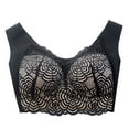 thumbnail image 1 of DPTALR Women's Plus Size Unadjustable Sports Extra-Elastic Breathable Lace Trim Bra, 1 of 3