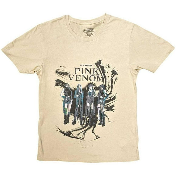 BlackPink Adult Pink Venom Oil Stroke T-Shirt