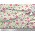 thumbnail image 3 of Soimoi Cotton Duck Fabric Leaves & Floral Clip Art Fabric Prints by Yard 56 Inch Wide, 3 of 3