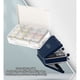 thumbnail image 2 of Organizador de medicamentos semanal de doble capa con 24 celdas, fácil de abrir y seguro para almacenar vitaminas durante 7 días, 2 of 8