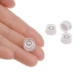 thumbnail image 4 of 4 Packs Round Bubble Level 12x6mm Mini Circular Bullseye Spirit Levels for Leveling Camera Tripod Telescope, White, 4 of 6