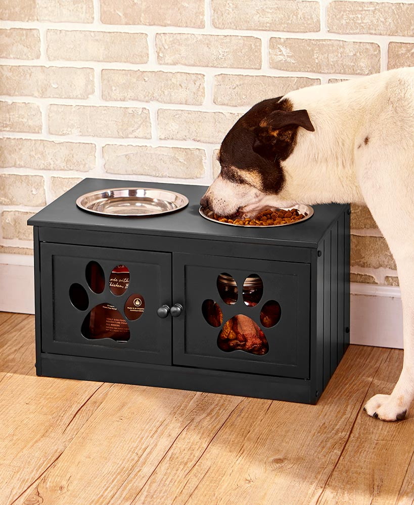 dog bowl with storage