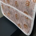 thumbnail image 3 of Floral Microwave Oven Cover, Vintage Wildflowers Layout Blossoming Spring Feels, Water Resistant Organizer with Pockets for Kitchen, 36" x 12", Blush Multicolor, by Ambesonne, 3 of 4