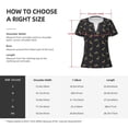 thumbnail image 6 of Wukai Christmas Deers Casual V-Neck Graphic Tees for Women: Lightweight and Breathable Summer Tops with Stylish Design-Small, 6 of 8