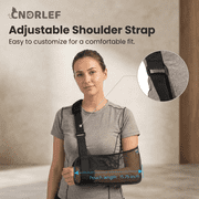 CNDRLEF Medical Shoulder Sling - Waterproof Shower Sling & Arm Immobilizer for Torn Rotator Cuff Support - Adjustable Left or Right Arm Brace