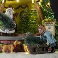 thumbnail image 6 of Alpine Corporation 9" x 13" Light-Up Rotating Christmas Tree Holiday Décor, Green, 6 of 14