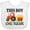 AA-White, variant on Inktastic Farming Cute Boy Loves Tractors Boys Baby Bib