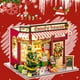 thumbnail image 4 of Decoraciones navideñas, casita de dulces navideña hecha a mano, mini cabaña para armar, rompecabezas, caja de regalo de Navidad/cumpleaños, modelo de arquitectura de madera para armar. Casita de Papá, 4 of 9
