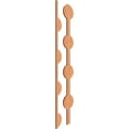thumbnail image 3 of Ekena Millwork 47"H x 3/8"T Bridgeport Adjustable Wood Decorative Slat Wall Panel Kit, Cherry (contains 11 Slats + 1 Straight Edge Starter Slat), 3 of 16