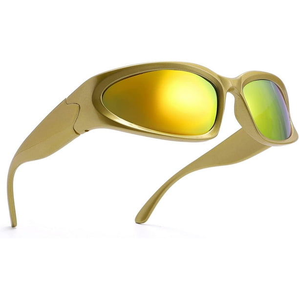 Wrap Around Fashion Sunglasses for Men Women Trendy Swift Oval