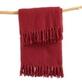 thumbnail image 5 of Home Soft Things Reversible Tweed Throw Blanket, Super Soft & Cozy - Chili Pepper, 50x60", 5 of 8