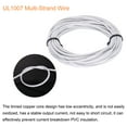 thumbnail image 4 of UL1007 20AWG Gauge Stranded Hook-Up Wires, Electrical Wire Tinned Copper Wire 7.5m/25ft White, 4 of 6