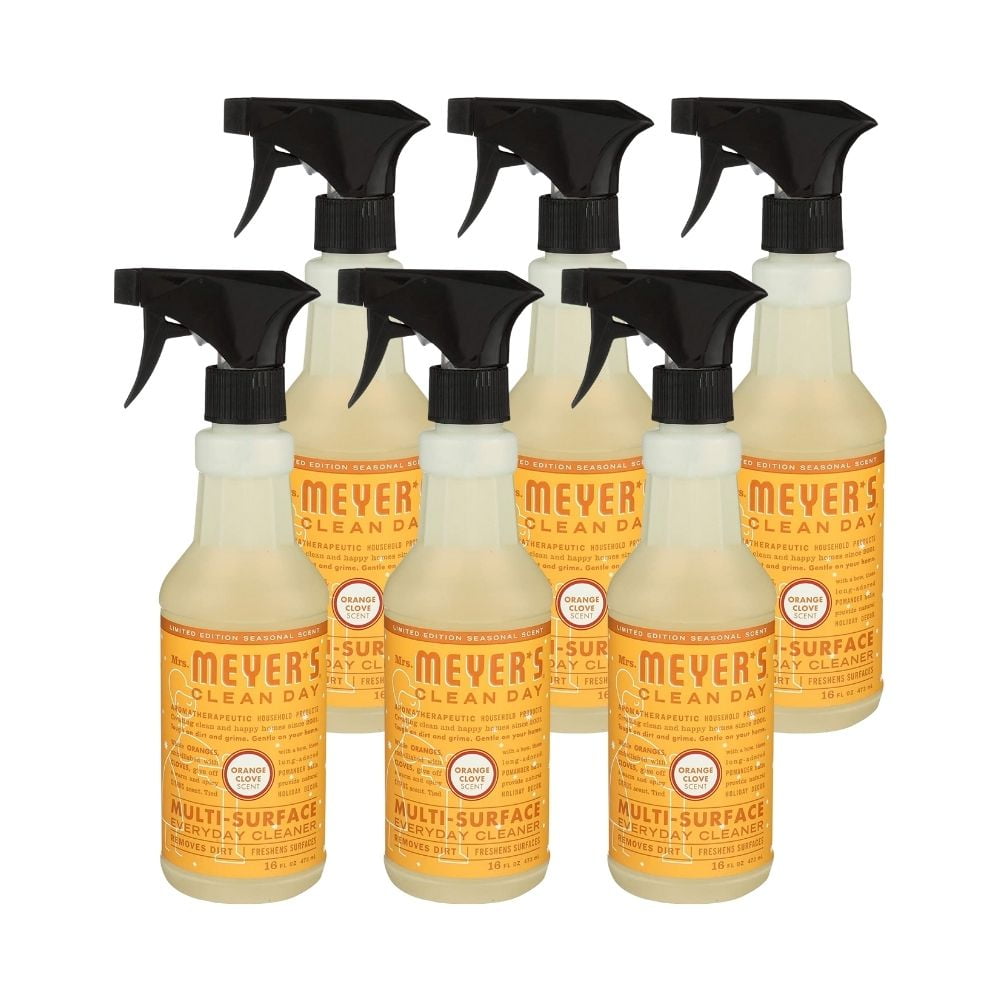 Mrs. Meyer's MultiSurface Cleaner Orange Clove, 16 OZ (Pack of 6