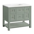 thumbnail image 4 of James Martin Vanities 36" Single Vanity Cabinet, Smokey Celadon, 4 of 9