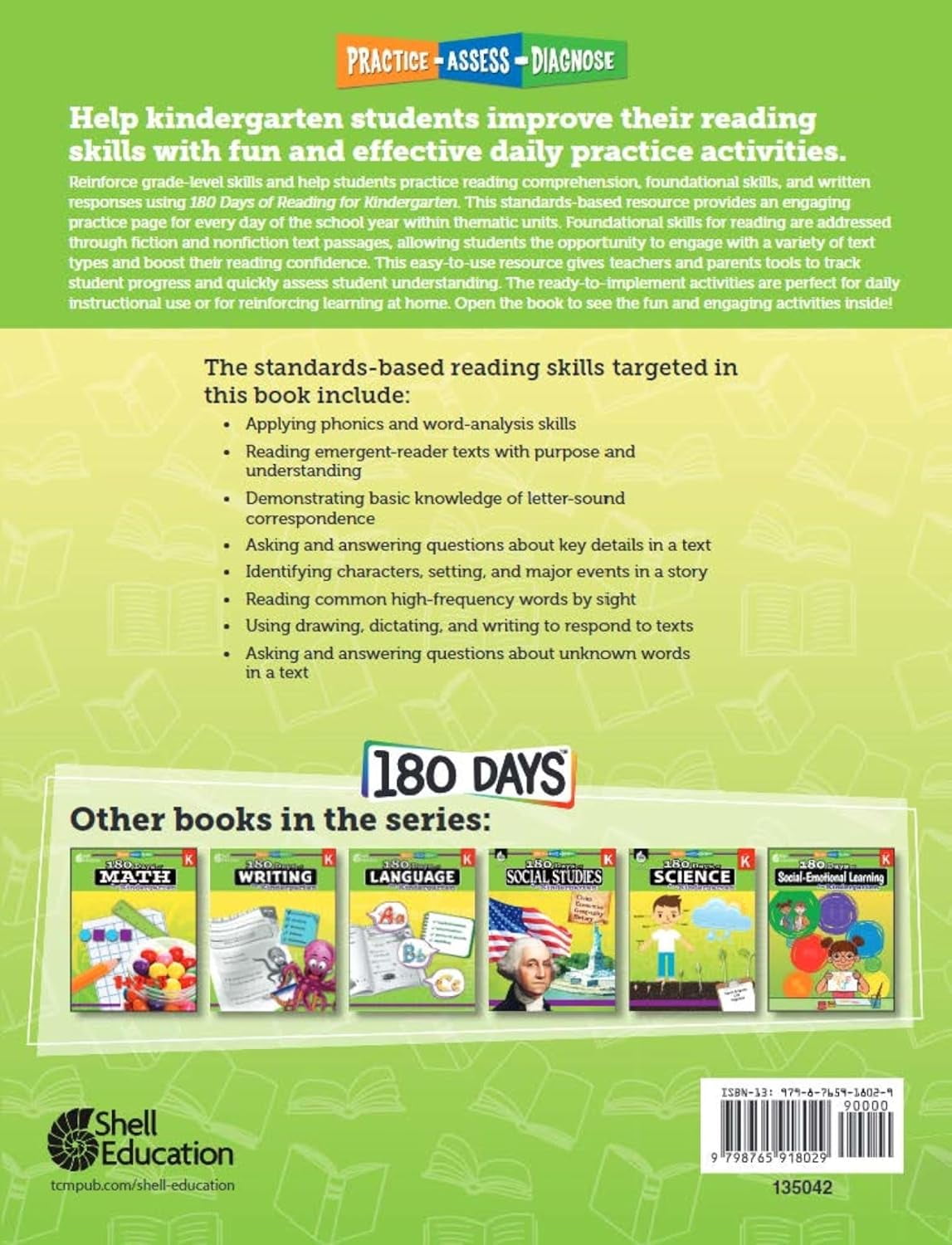 180 Days™: Learning Bundle Kindergarten: Reading 2nd Edition & Math Daily Practice Workbooks