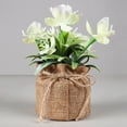 thumbnail image 6 of Artificial Flower Plants, Fake Colorful Plant Bouquet Faux Bunches with Pot for Home Indoor Outdoor Decoration Table Centerpieces Arrangements, 6 of 8