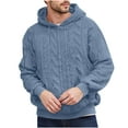 thumbnail image 2 of Plus Size Fleece Hoodies for Men Big & Tall XS-4X Long Sleeve Sherpa Sweatshirts Mens Casual Solid Color Pullover Thermal Warm Winter Hoodie Tops, 2 of 4