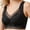 Black, variant on Wireless Bras for Women Elegant Floral Lace Wide Strap Seamless T Shirt Bra Bralettes Everyday Bra
