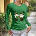 thumbnail image 5 of ClodeEU Women's St Patrick's Day Sweatshirt ,Cute Long Sleeve Pullover Top B-Green,Womens Plus L, 5 of 6