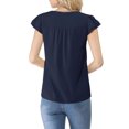thumbnail image 3 of INSPIRE CHIC Women's V Neck Work Casual Cap Sleeve Blouse Top, 3 of 6