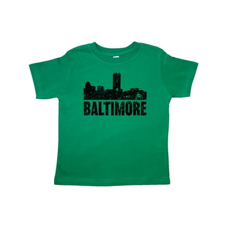 

Inktastic Baltimore Skyline Grunge Gift Toddler Boy or Toddler Girl T-Shirt