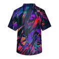thumbnail image 3 of Men's Short Sleeve V Neck Print Chest Pocket Carer Top M, 3 of 3