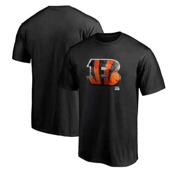 Men's Black Cincinnati Bengals Midnight Mascot Team Logo T-Shirt