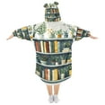 thumbnail image 2 of FORMRS Wearable Blanket Hoodie with Sleeves for Kids Cozy Flannel Sweatshirt, White Shelf, 2 of 7