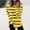 Womens shirts plus size graphic-Yellow, variant on Fall Shirts Plus Size 3xl Sweatshirts for Women Women's Fashion Irregular Striped Printed T-Shirt Long Sleeves Blouse Round Neck Casual Tops Irregular Striped Sweatshirt Blue M
