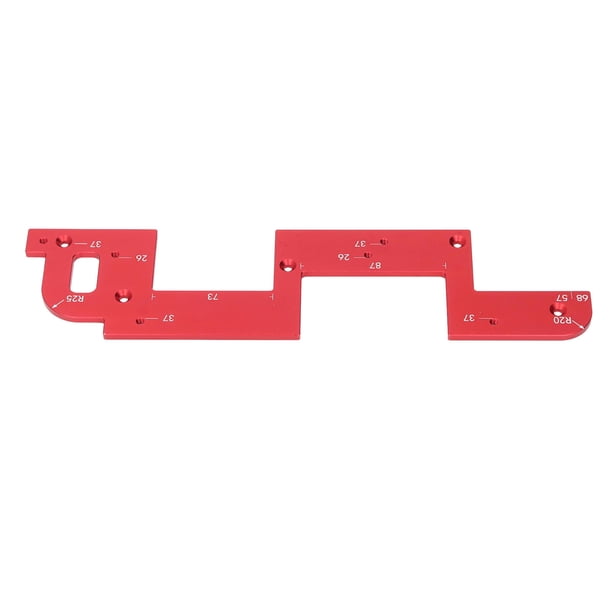 Door Slotting Template, R20 R25 Arc Chamfer U Shaped Groove
