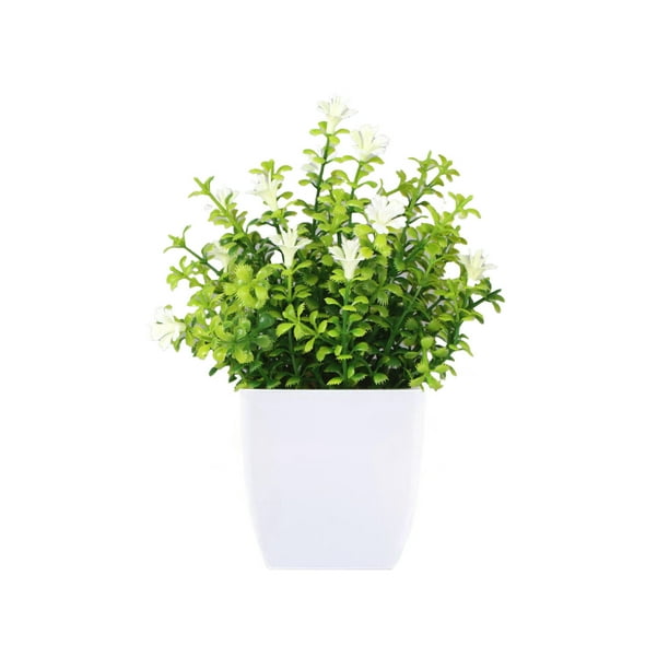 Escritorios de Oficina en el Hogar Plantas Artificiales Pequeñas, Plantas Artificiales, Flores de Interior, Decoración Del Hogar, Baño, Cocina, Decoración de Escritorio de Oficina Escritorios Pequeños