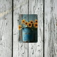 thumbnail image 5 of Vintage Sunflower Metal Tin Sign - Rustic Farmhouse Kitchen Wall Decor, Country Home & Coffee Bar Accent, Garden-Inspired Art, Iron, 8x12 Inch, Rustic Farmhouse Decor, 5 of 8