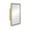 Gold, variant on GZXS Wall-Mounted LED Medicine Cabinet with Mirror, 33.6" Bathroom Metal Cabinet with Detachable Glass Shelves, Recessed or Surface Mount, Silver